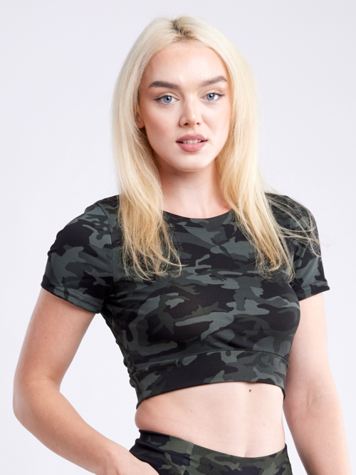 Short-Sleeve Crop Top | Women's Activewear - FitStyle