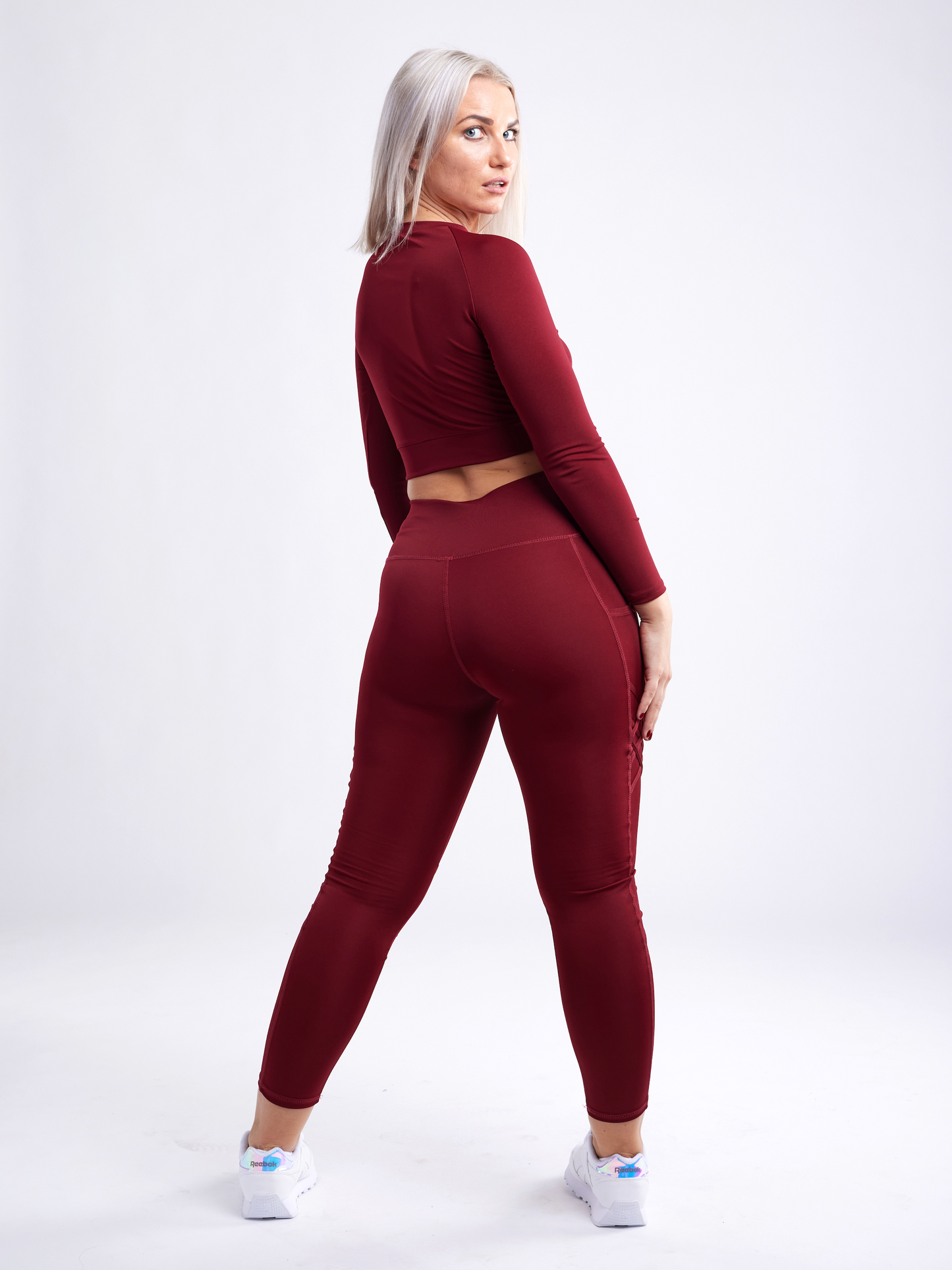 Long-Sleeve Crop Top | Women's Gym Wear - FitFlex