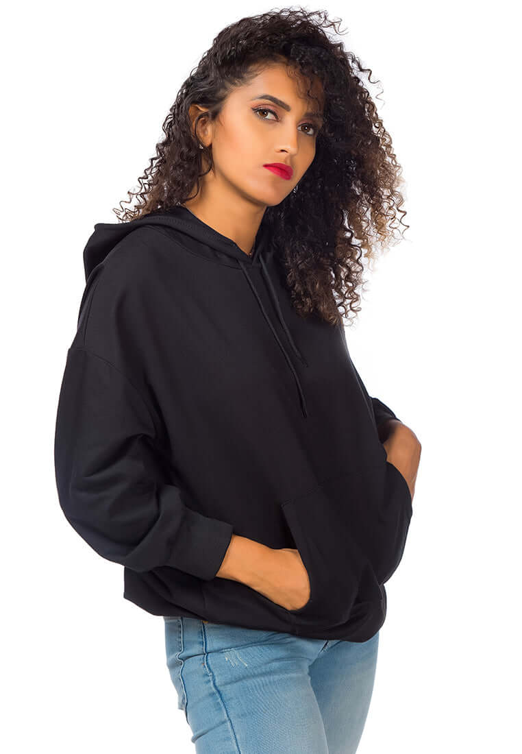 Warm Melange Pullover Drawstring Hoodie - Perfect for Winter
