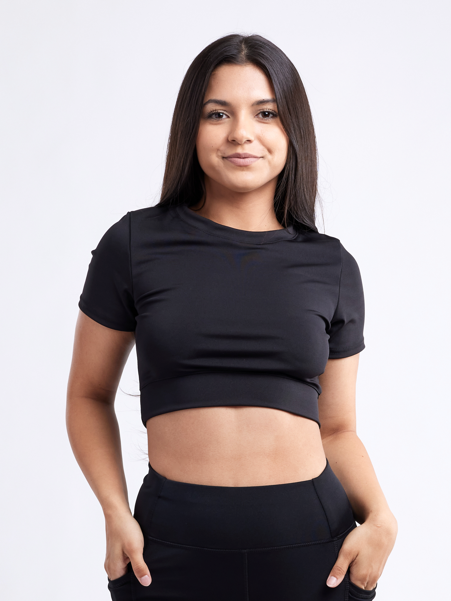 Short-Sleeve Crop Top | Women's Activewear - FitStyle