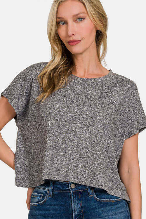 Zenana Cropped T-Shirt - Stylish & Comfortable | Ship from USA