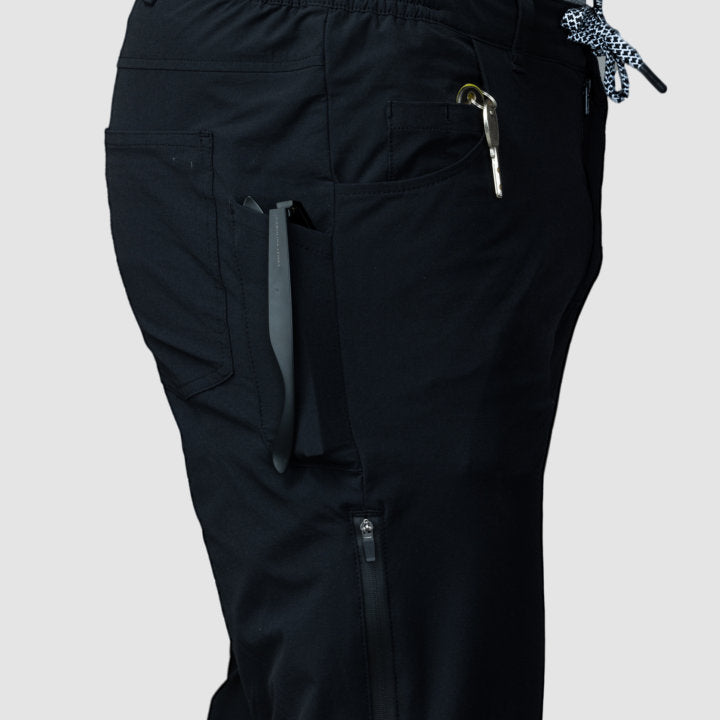 Adventure Pants - Men Black | All-weather Active Gear - OutfitOutdoors