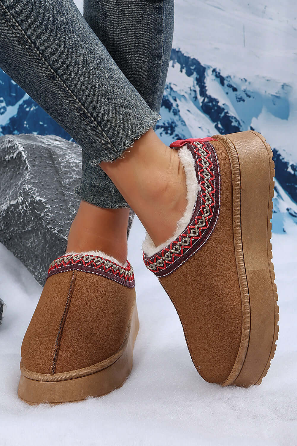 Warm & Comfortable Winter Snow Boots - Suede Plush Lining