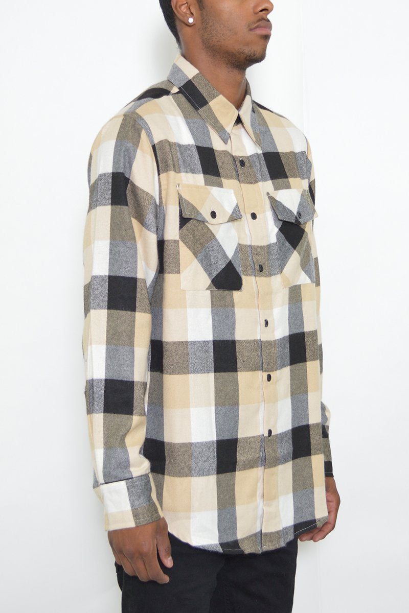 Plaid Sleeve Flannel Shirt - Stylish & Comfortable | BrandName