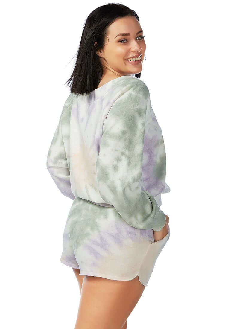 Tie Dye Sweat Top | Soft Fleece | Pastel Colors - Cozify Apparel