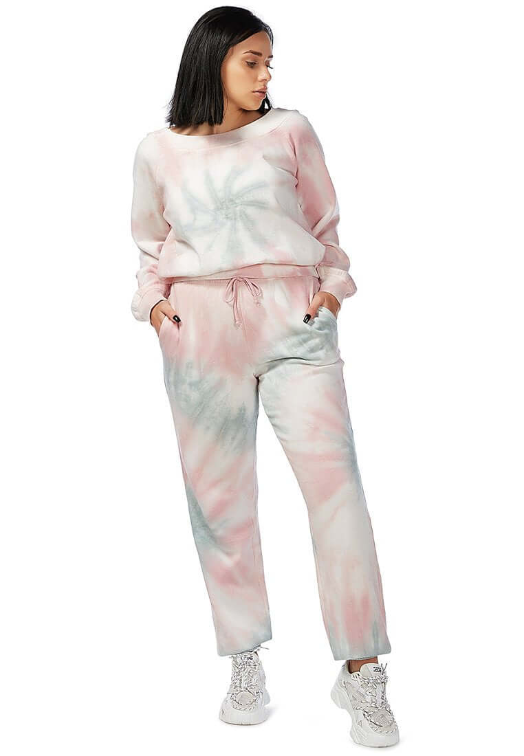 Tie Dye Sweat Top | Soft Fleece | Pastel Colors - Cozify Apparel