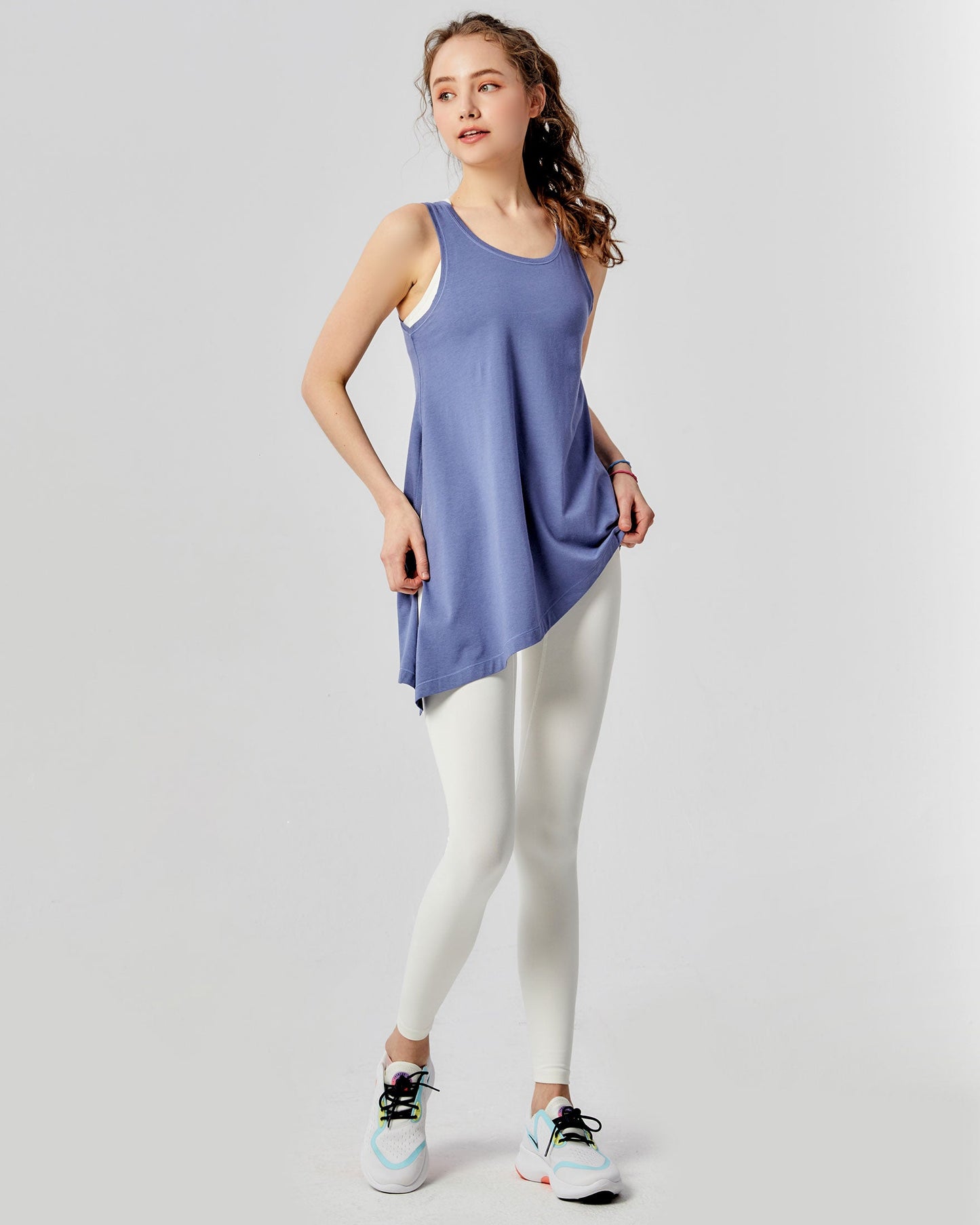 Workout Long Tie Tank - Lightweight & Comfortable - ActiveFit