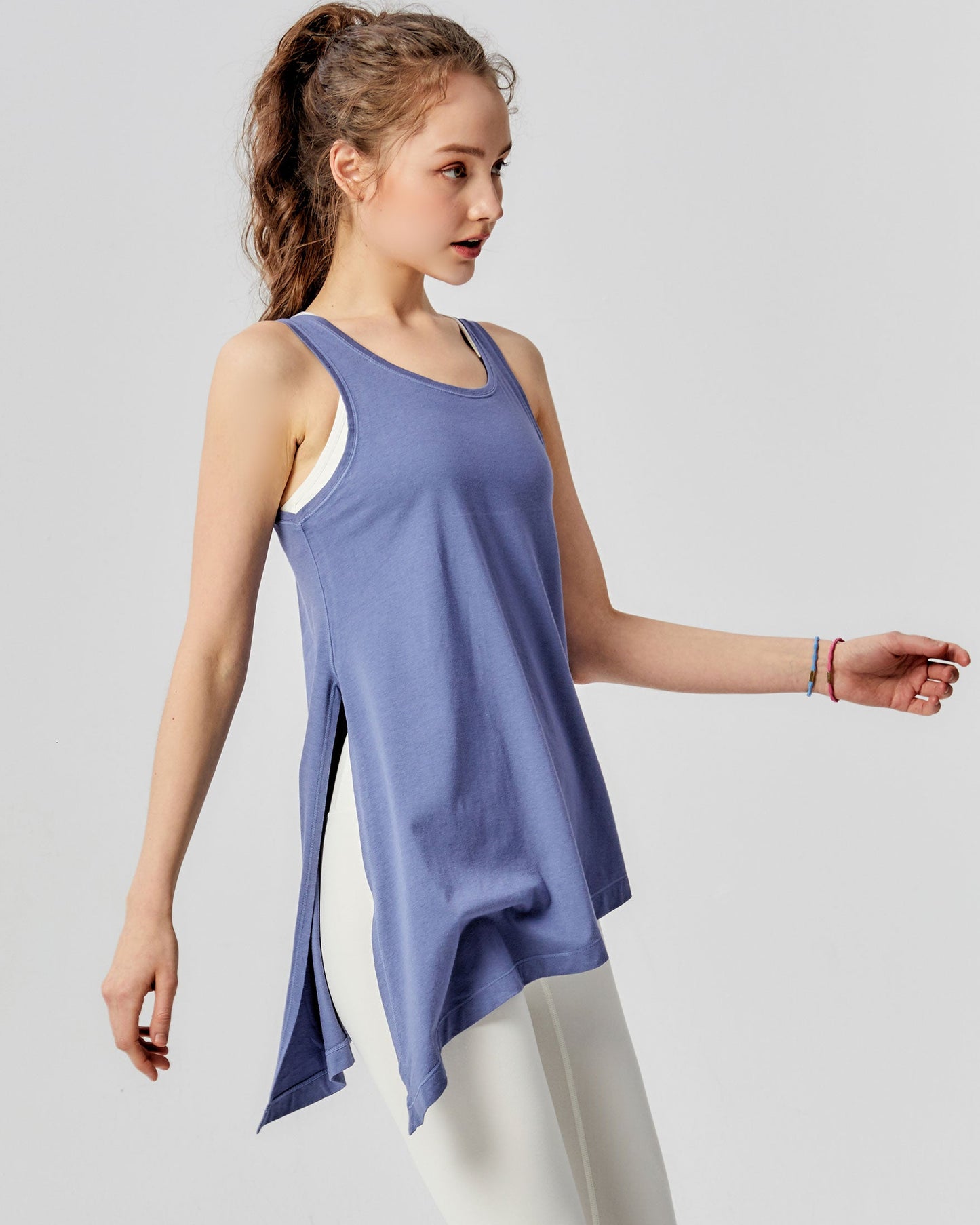 Workout Long Tie Tank - Lightweight & Comfortable - ActiveFit