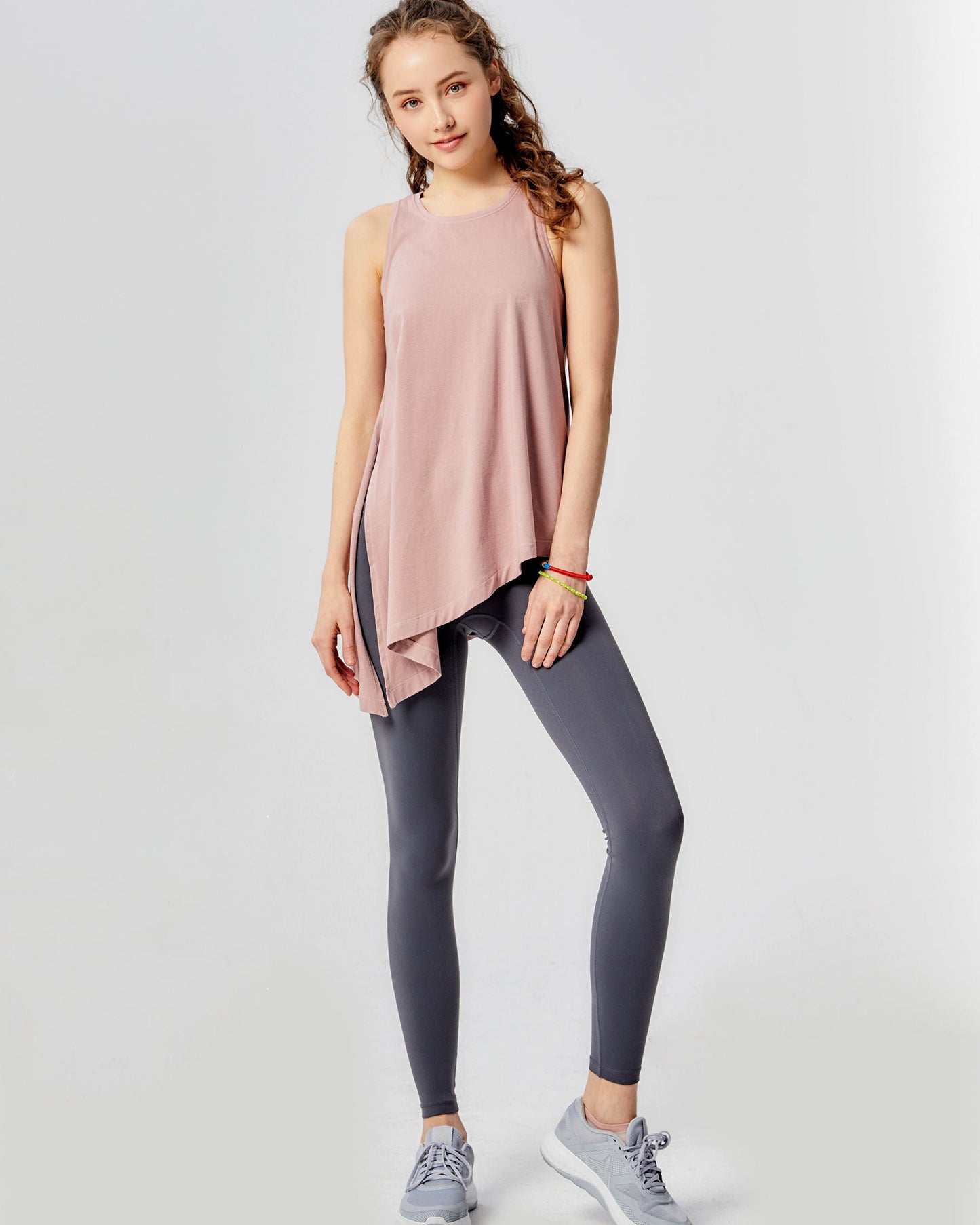 Workout Long Tie Tank - Lightweight & Comfortable - ActiveFit