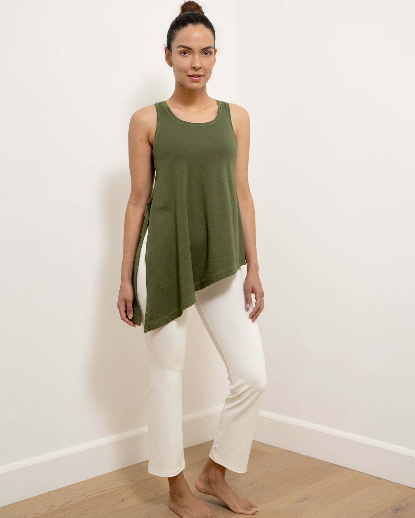 Workout Long Tie Tank - Lightweight & Comfortable - ActiveFit