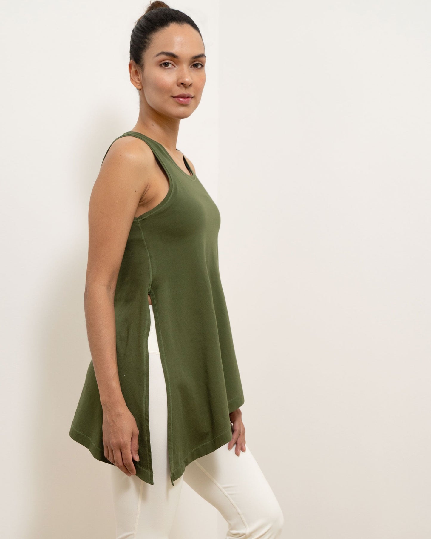Workout Long Tie Tank - Lightweight & Comfortable - ActiveFit