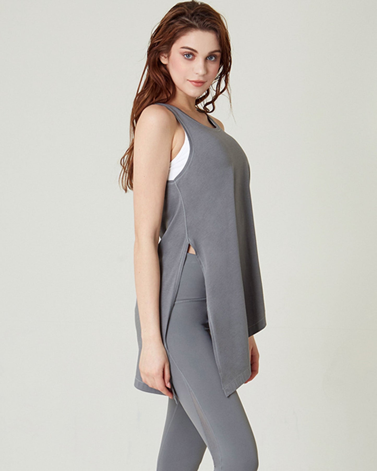 Workout Long Tie Tank - Lightweight & Comfortable - ActiveFit