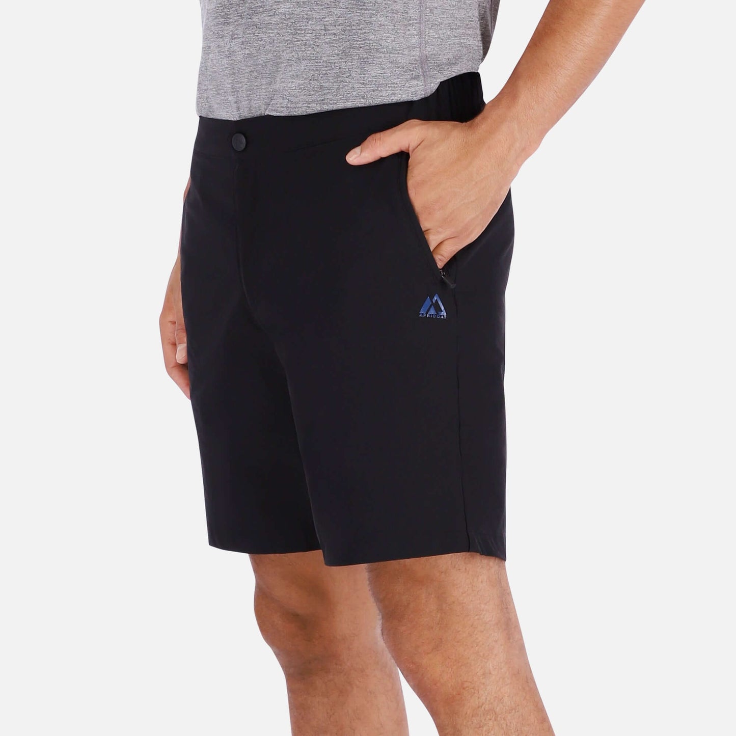 Men's Black Trail Shorts for Active Lifestyle - PeakOutdoors
