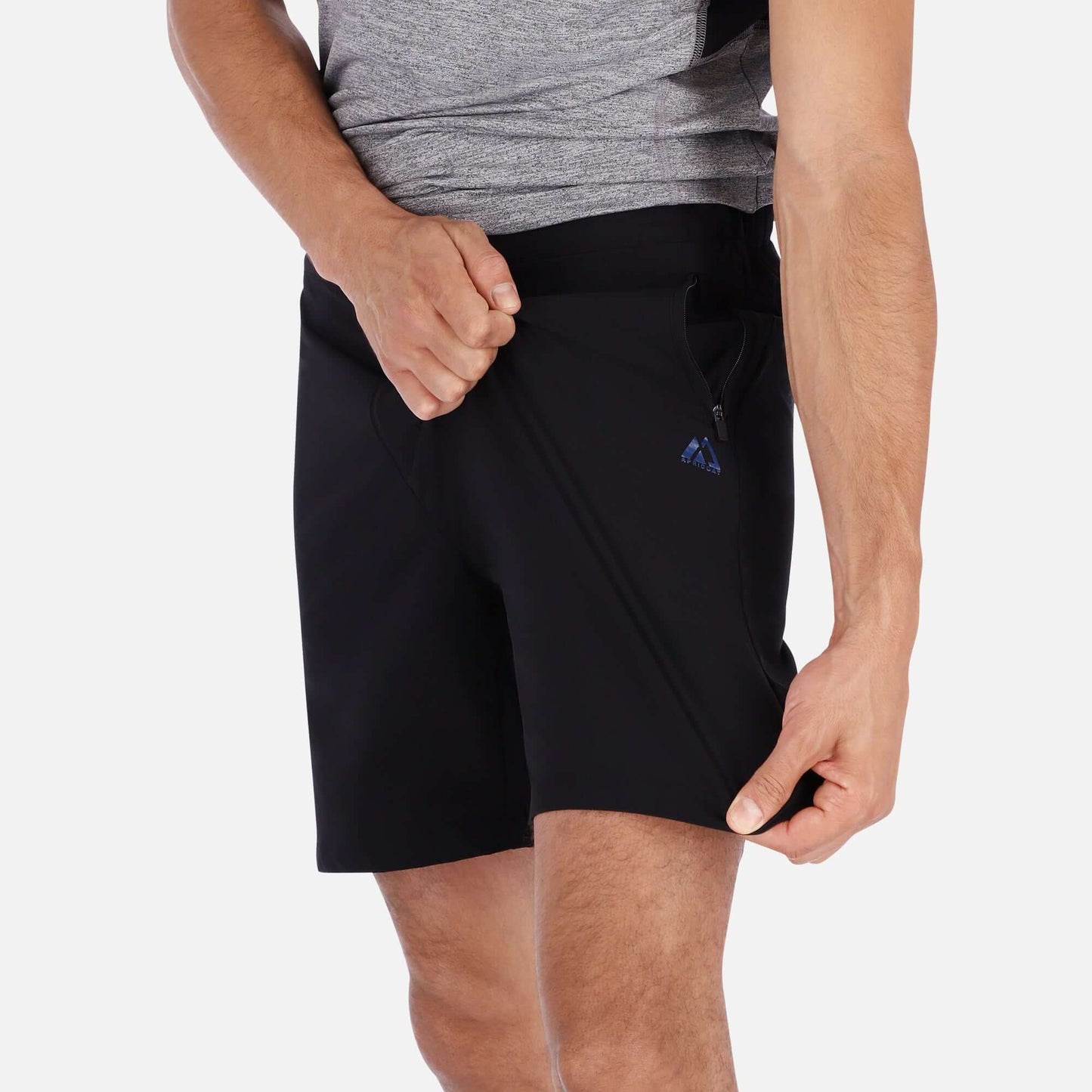 Men's Black Trail Shorts for Active Lifestyle - PeakOutdoors