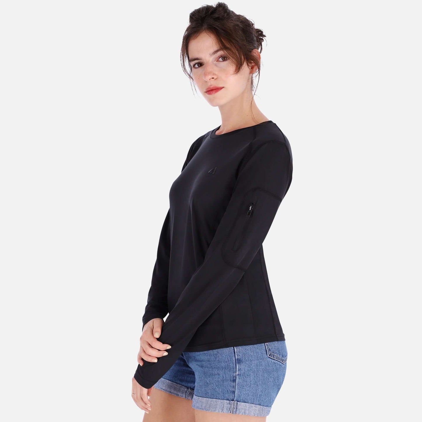 Moisture-Wicking QuickDry LS Shirt - Black