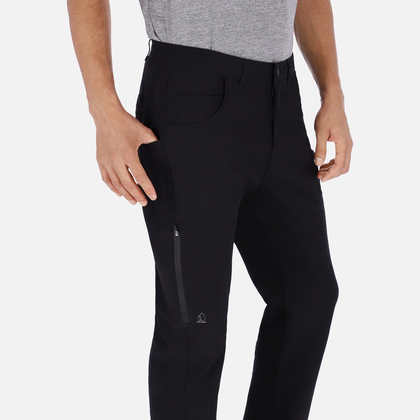 Adventure Pants - Men Black | All-weather Active Gear - OutfitOutdoors