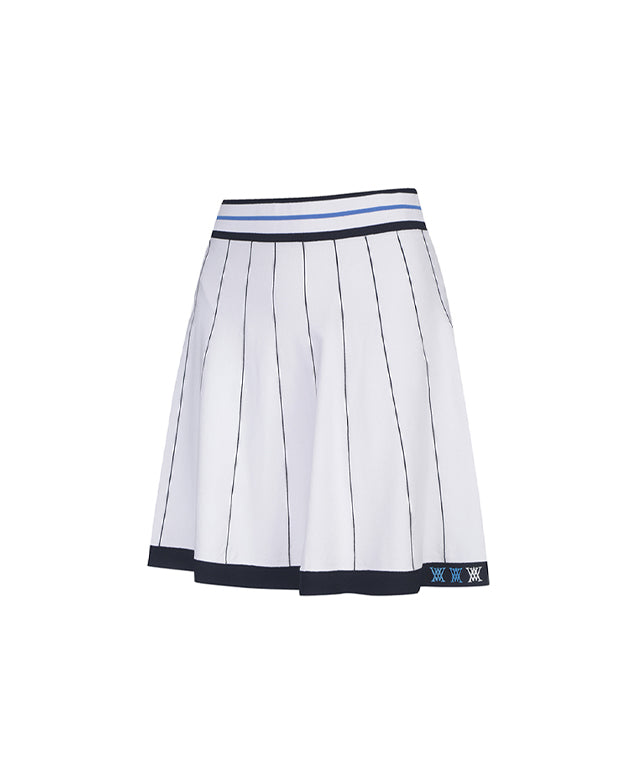 White Women's Preppy Golf Skirt - ANEW Golf