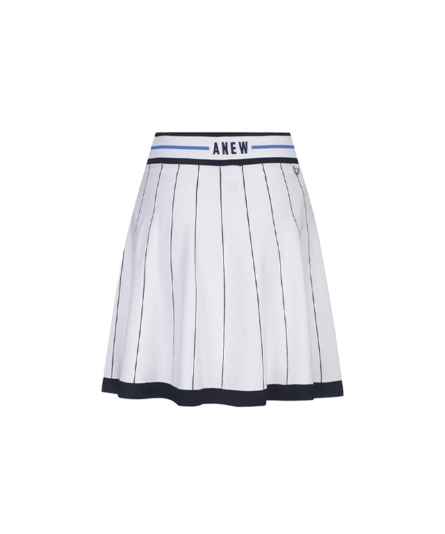 White Women's Preppy Golf Skirt - ANEW Golf