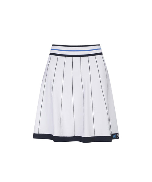 White Women's Preppy Golf Skirt - ANEW Golf
