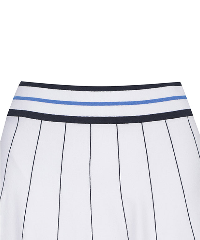 White Women's Preppy Golf Skirt - ANEW Golf