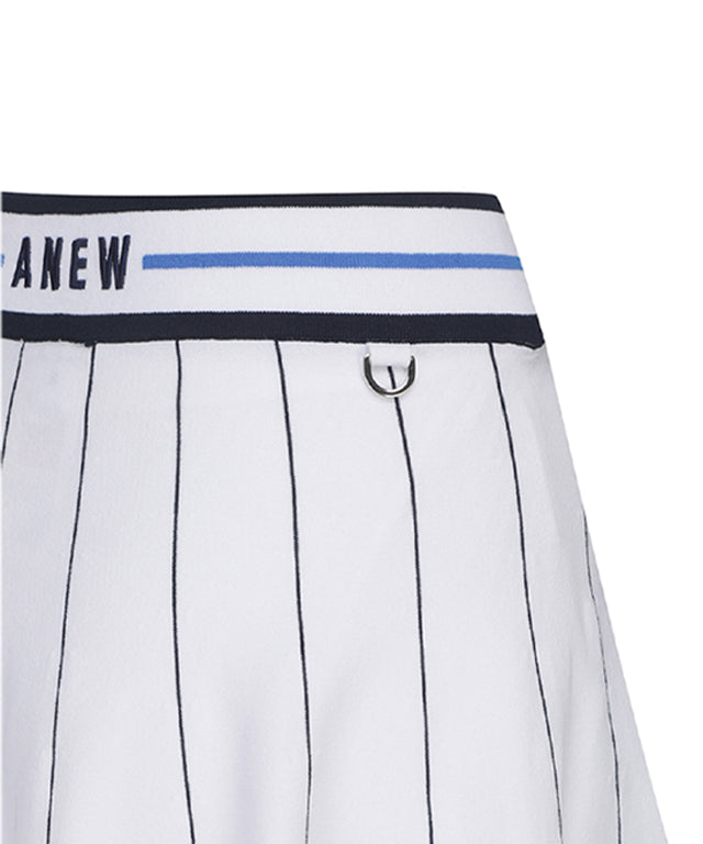 White Women's Preppy Golf Skirt - ANEW Golf