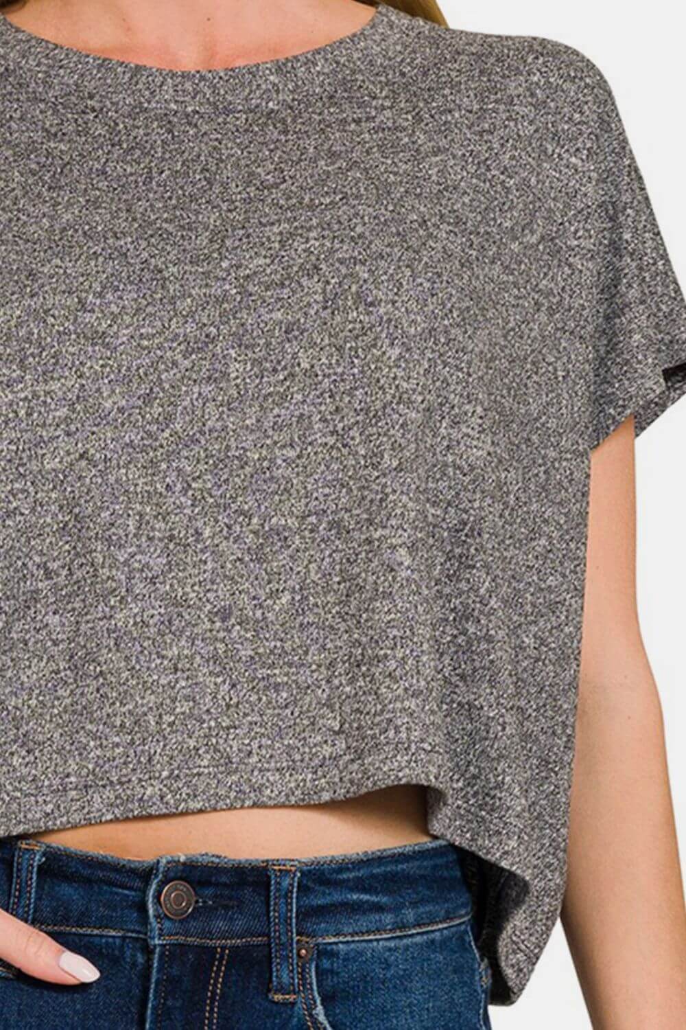 Zenana Cropped T-Shirt - Stylish & Comfortable | Ship from USA