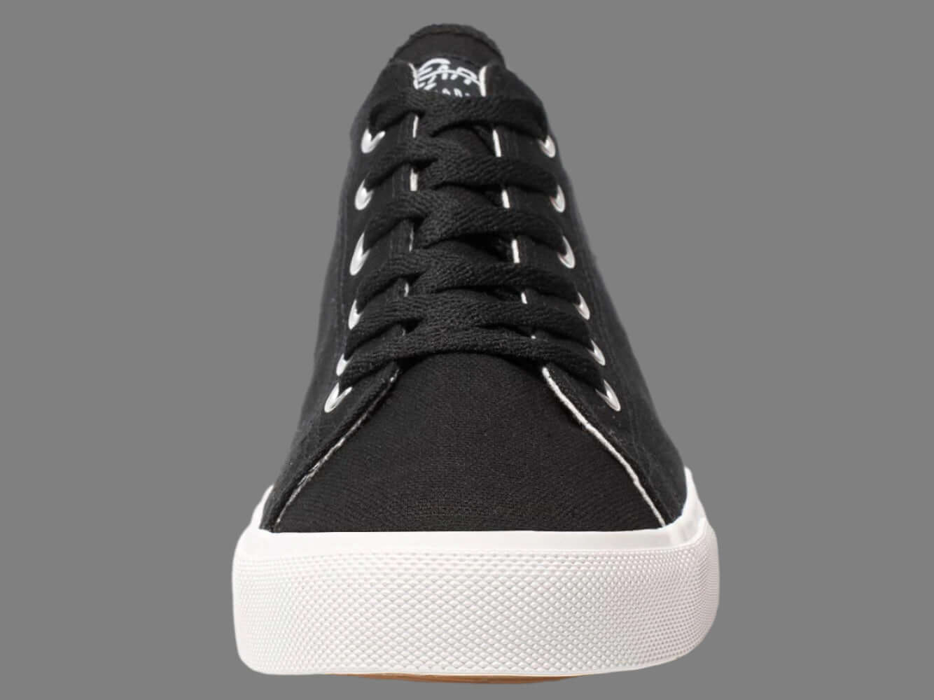 Unisex Retro Black/White Canvas Sneakers - Vintage Comfort