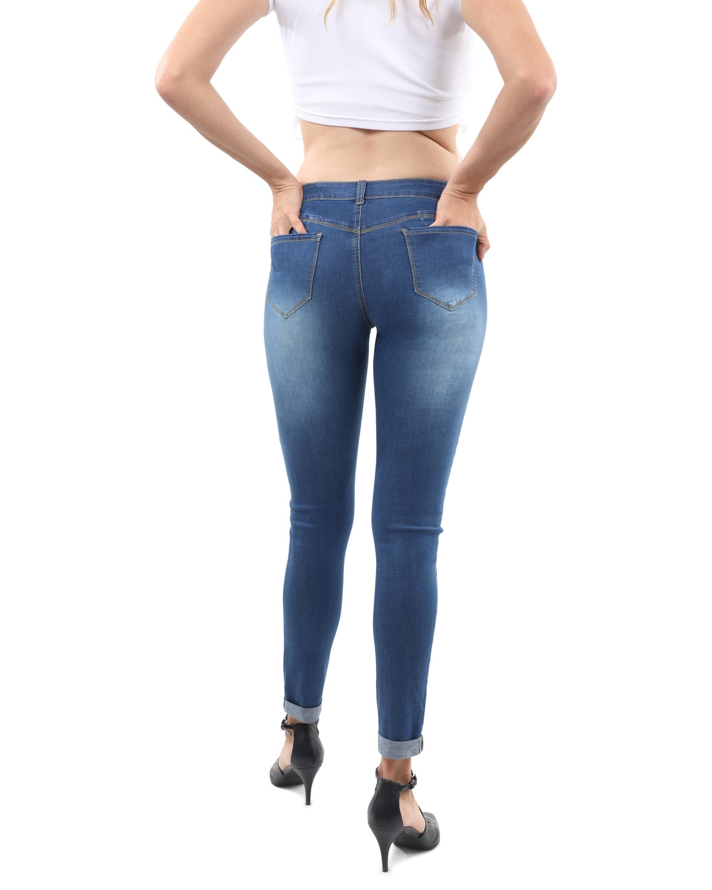 Navy Skinny Jeans - Wallace Collection
