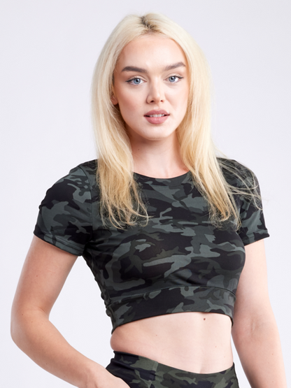 Short-Sleeve Crop Top | Women's Activewear - FitStyle