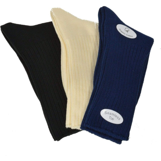 Organic Cotton Crew Socks for Women & Kids - Eco-friendly School Socks
