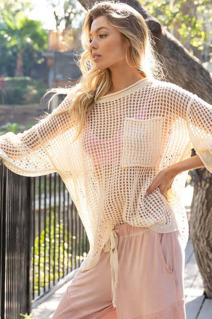 Oversized See-through Pullover Sweater | Stylish & Comfortable - Trendify
