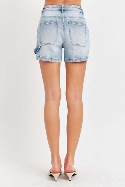 High Rise Denim Shorts - Full Size | Classic & Comfortable - Risen