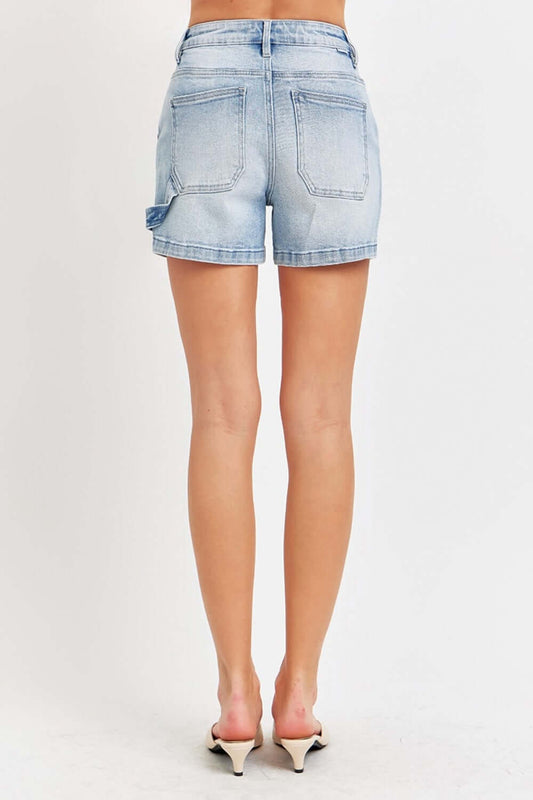 High Rise Denim Shorts - Full Size | Classic & Comfortable - Risen