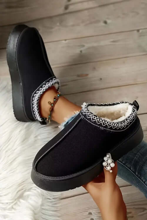 Warm & Comfortable Winter Snow Boots - Suede Plush Lining
