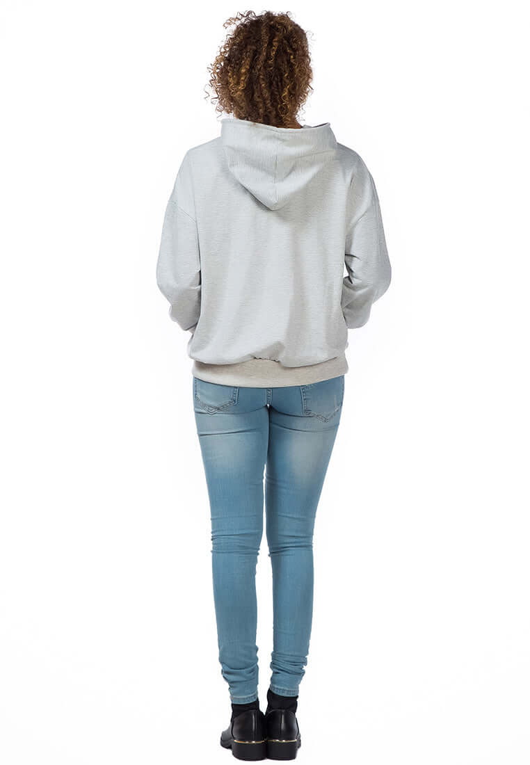 Warm Melange Pullover Drawstring Hoodie - Perfect for Winter