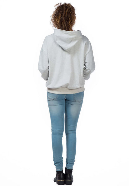 Warm Melange Pullover Drawstring Hoodie - Perfect for Winter