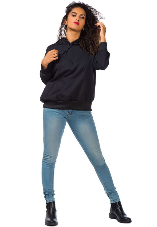 Warm Melange Pullover Drawstring Hoodie - Perfect for Winter