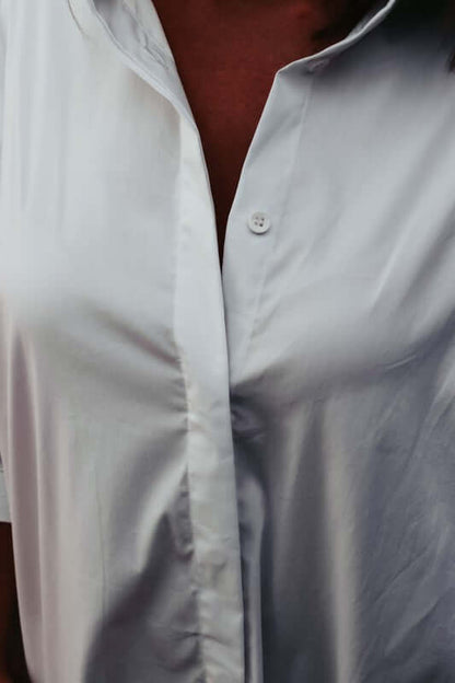 Short Sleeve Crew Neck Casual Blouse | Lightweight & Comfortable - TrendzApparel