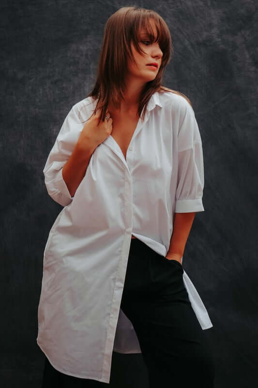 Short Sleeve Crew Neck Casual Blouse | Lightweight & Comfortable - TrendzApparel