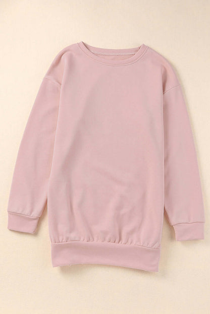 Pink Crew Neck Sweatshirt - Stylish & Comfortable