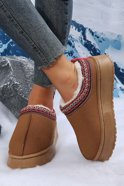 Warm & Comfortable Winter Snow Boots - Suede Plush Lining