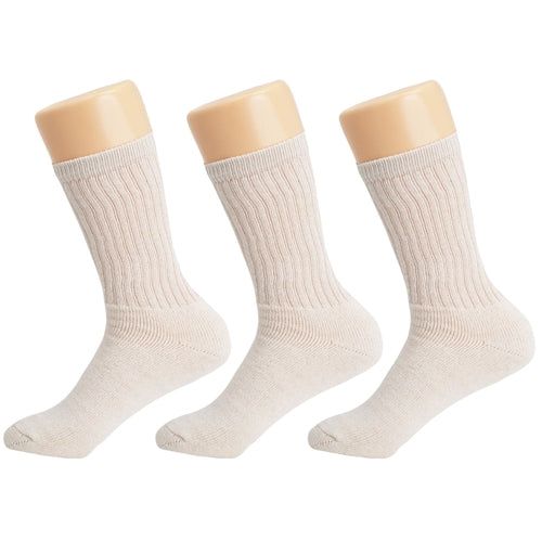 Comfortable Cotton Crew Socks for Women - 3 Pairs