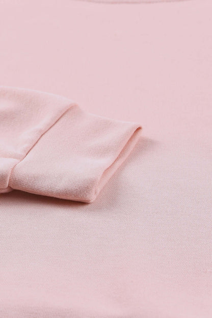Pink Crew Neck Sweatshirt - Stylish & Comfortable