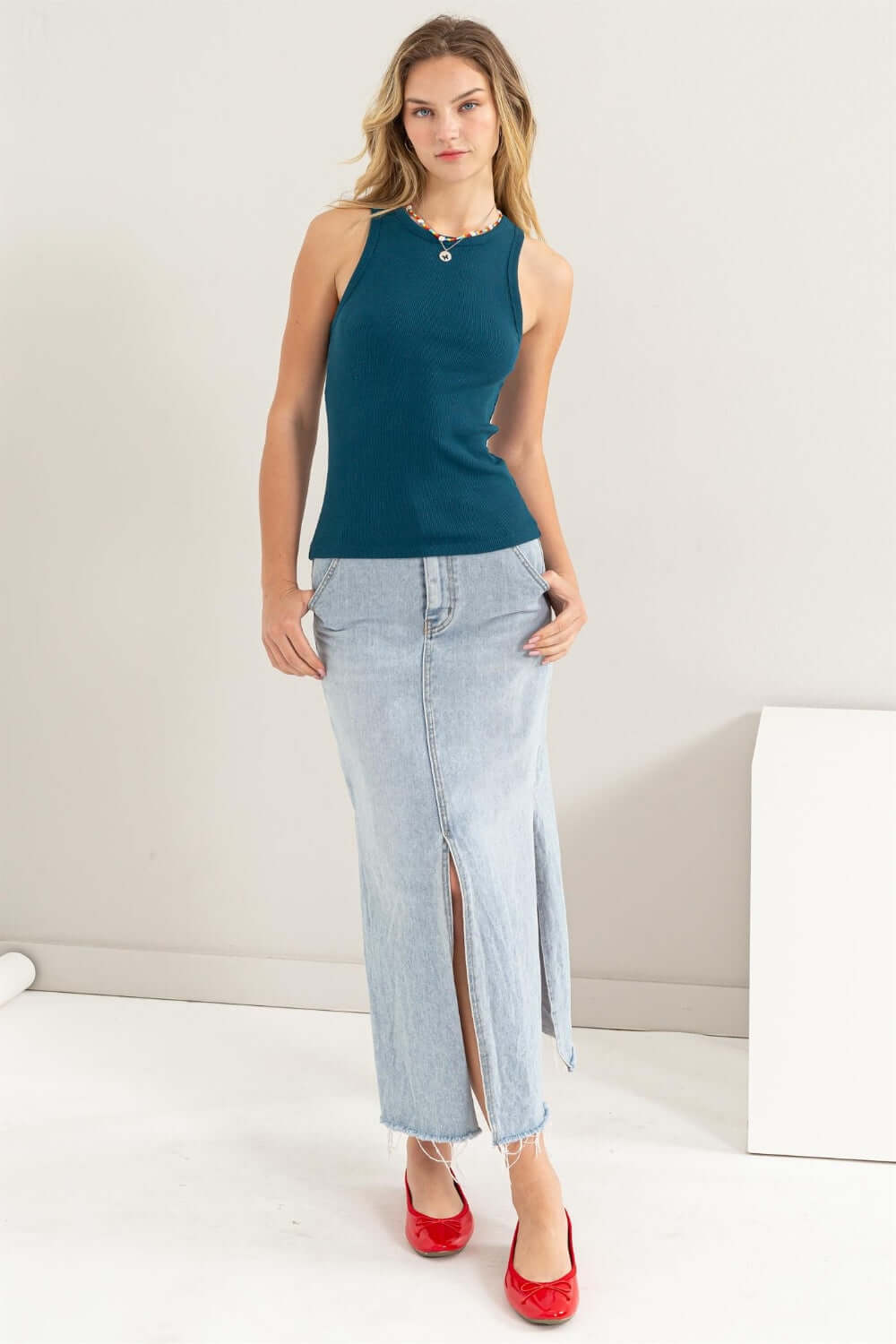 HYFVE Ribbed Round Neck Tank | Basic Style | 95% Cotton - FashionTrendz