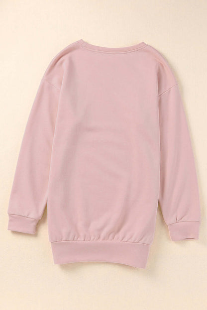 Pink Crew Neck Sweatshirt - Stylish & Comfortable