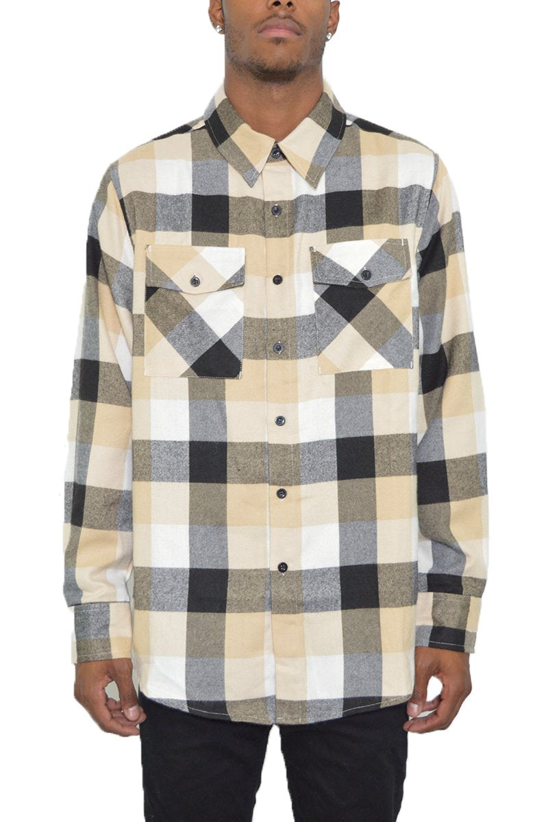 Plaid Sleeve Flannel Shirt - Stylish & Comfortable | BrandName