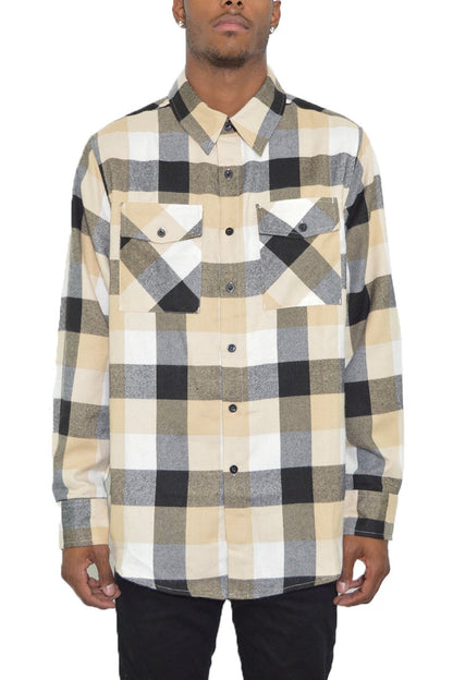 Plaid Sleeve Flannel Shirt - Stylish & Comfortable | BrandName
