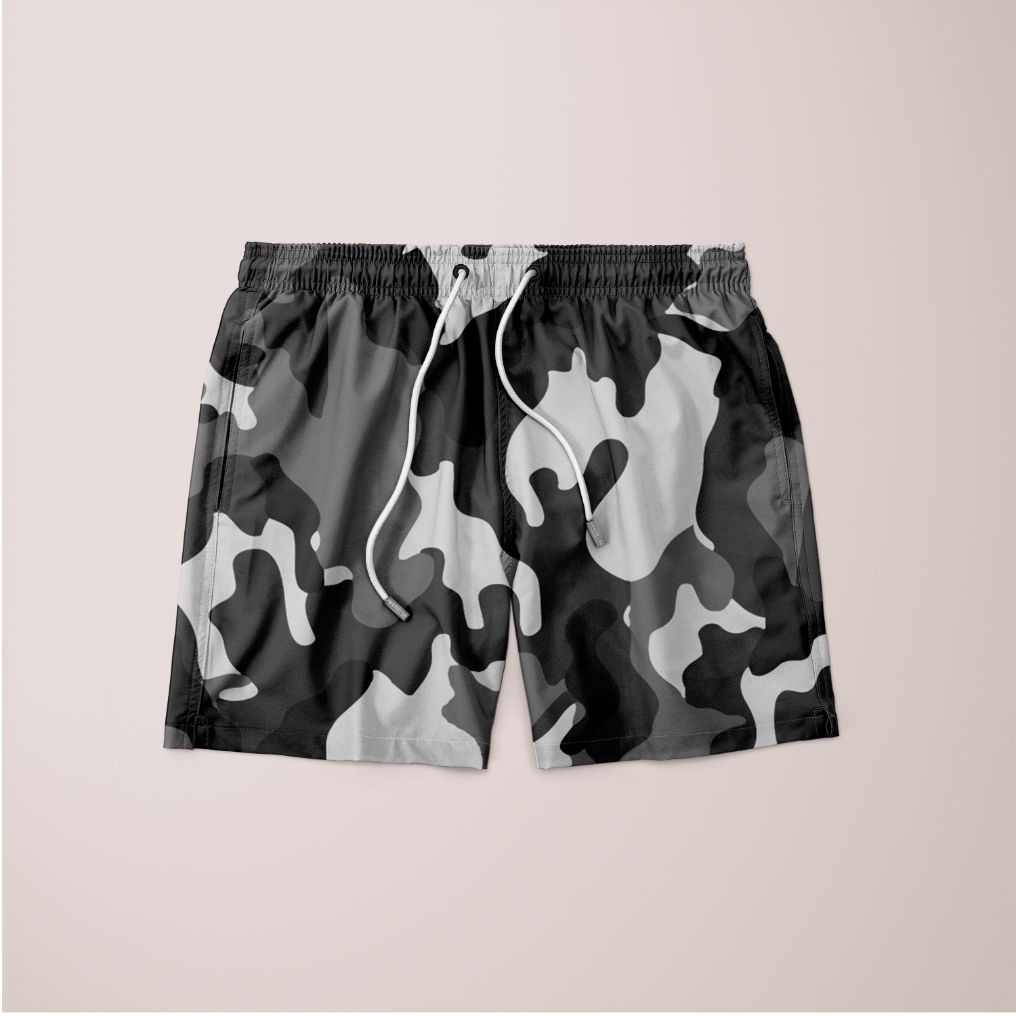Grey Camo Shorts for Men - Stylish & Comfy | Unique Design - YourBrand