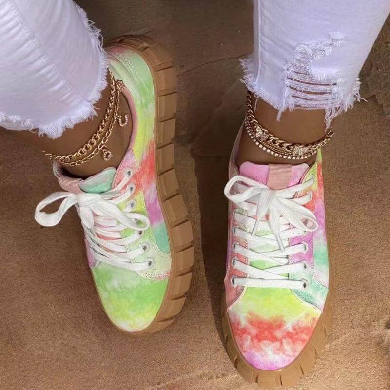 Platform Women Sneaker | Breathable Comfort | Trendy Style - Step-Up