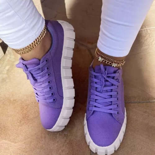 Platform Women Sneaker | Breathable Comfort | Trendy Style - Step-Up